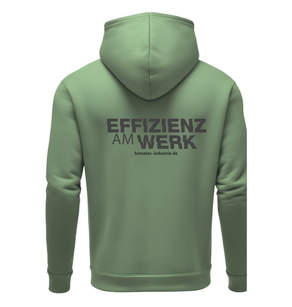 Homatec Mitarbeiter Kleidung Hoodie grün